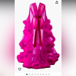 Hot Pink Maribu Robe